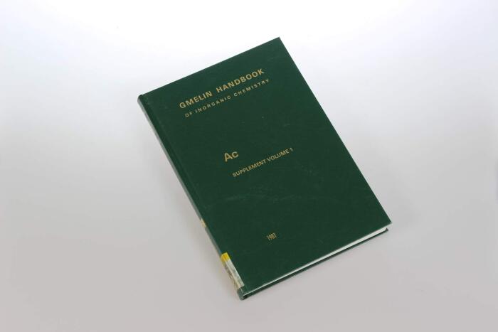 Ac.Actinium (40) Suppl.Vol (Closed)