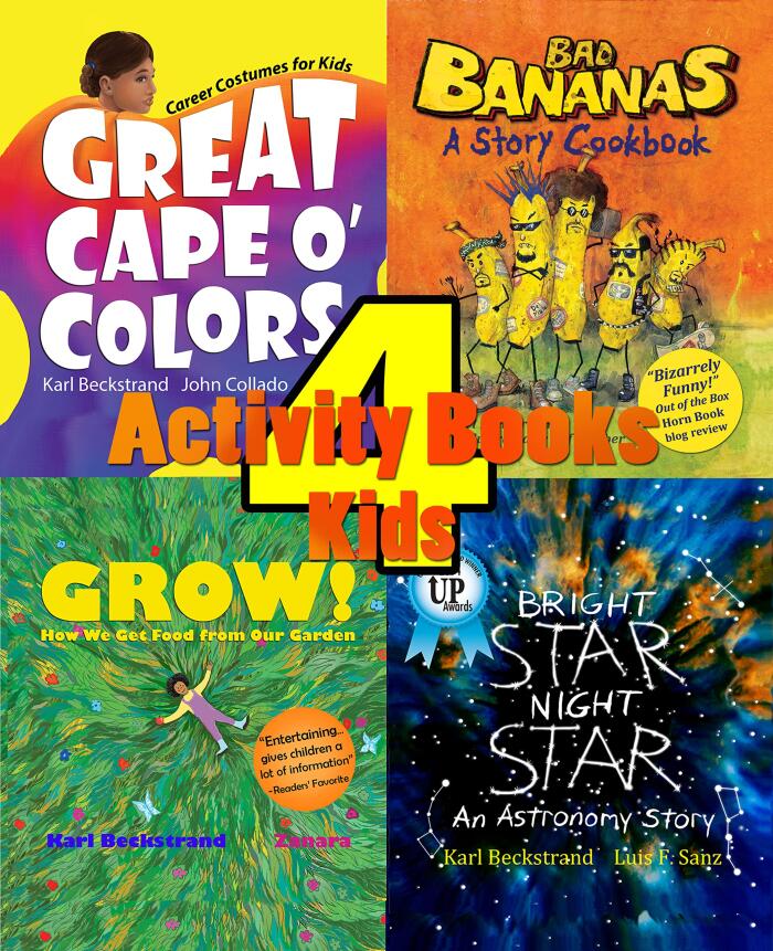 4 Activity Books for Kids (Family Fun & Learning)