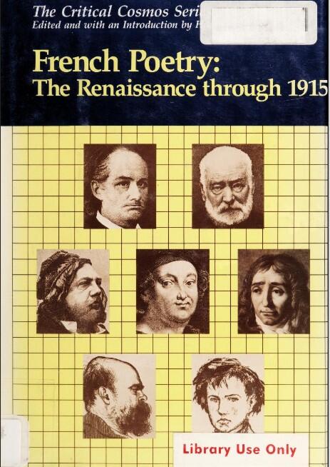 French Poetry: the Renaissance Through 1915