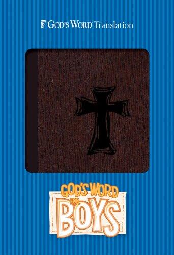 Holy Bible: God's Word Autumn Bark Cross Design Duravella for Boys