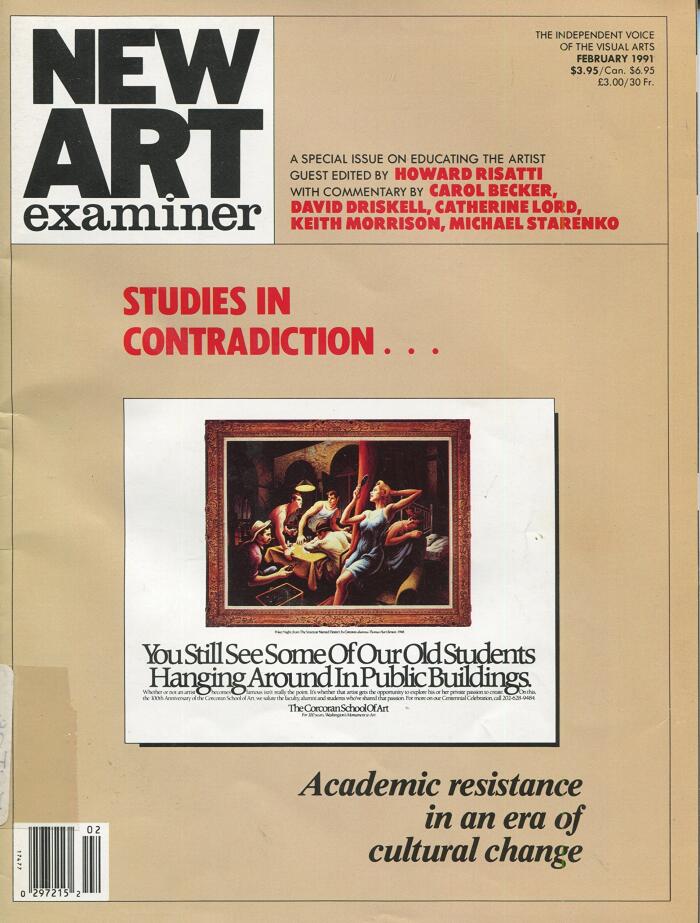 New Art Examiner, February 1991 - Studies in Contradiction