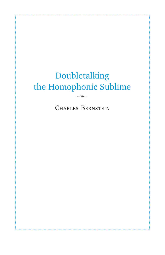Doubletalking the Homophonic Sublime: Comedy, Appropriation, and the Sounds of One Hand Clapping