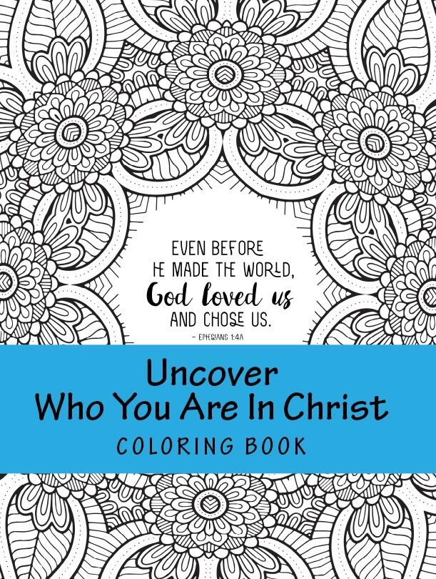 Uncover Who You Are in Christ Coloring Book