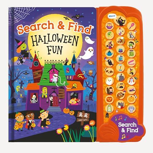 Search & Find: Halloween Fun Sound Book - Search for Trick-or-Treaters, Ghosts, Ghouls, Vampires, Witches, Cats, and More, Ages 2 and Up - 30-Button Sound Book