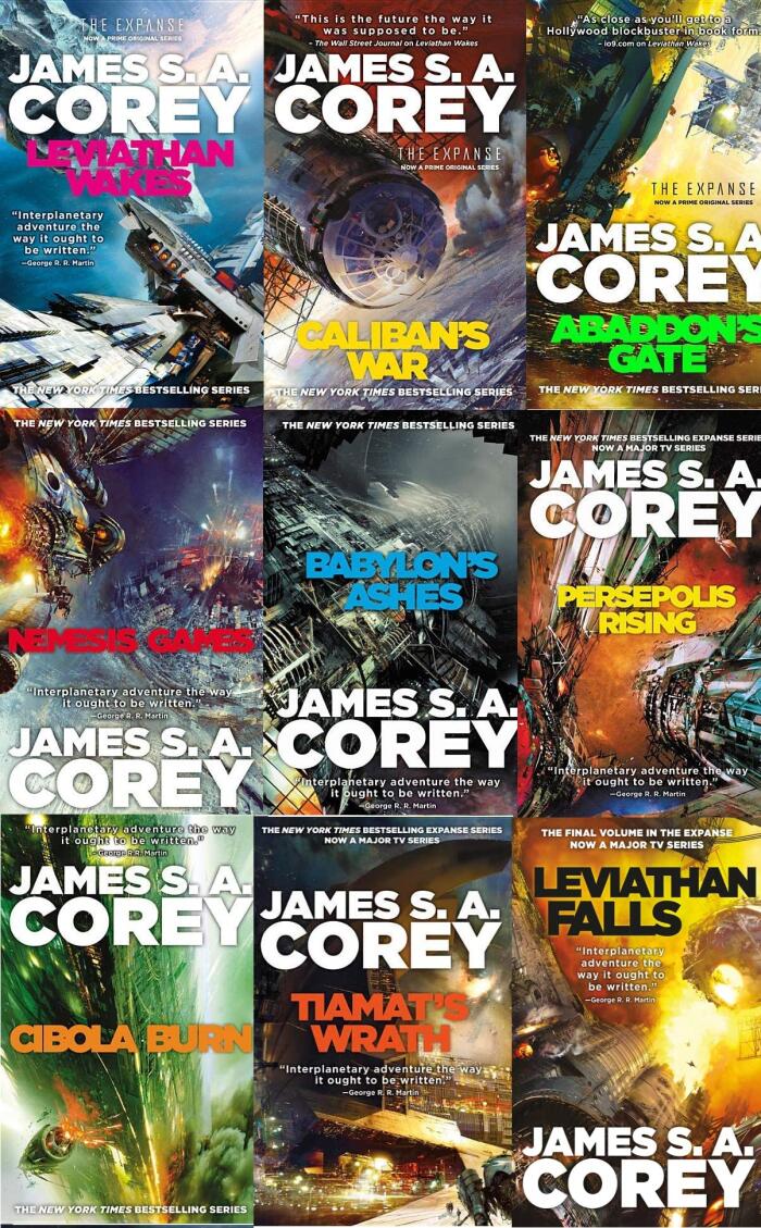 James S.A. Corey Expanse Series (9 Hardcover Collection Set)