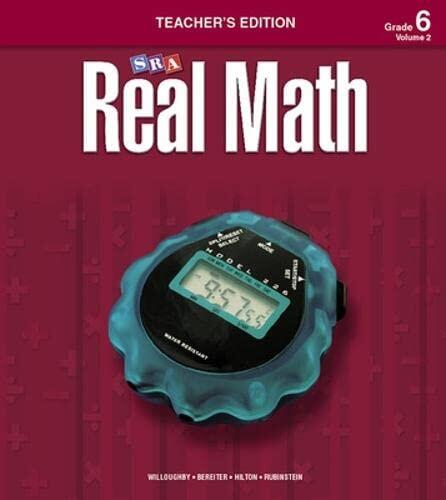 SRA Real Math: Teacher's Edition, Grade 6, Volume 2