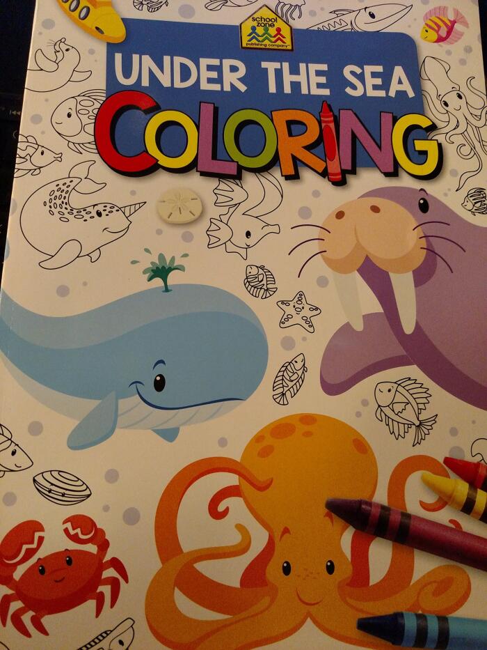 School Zone Under the Sea Coloring Book