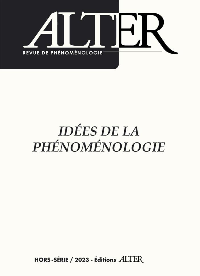 Idées de la Phénoménologie