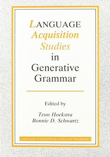 Language Acquisition Studies in Generative Grammar
