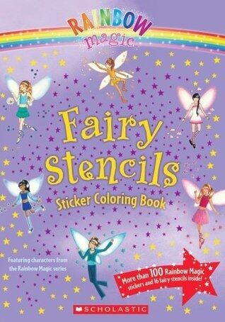 Fairy Stencils Sticker Coloring Book