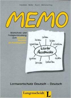 Memo: Lernwortschatz Deutsch-Deutsch