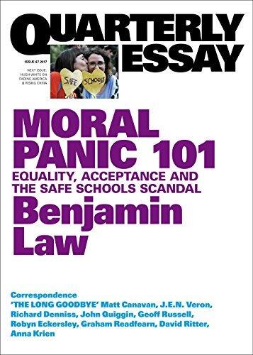 Moral Panic 101: Equality, Acceptance and the Safe Schools Scandal