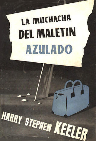 La muchacha del maletín azulado