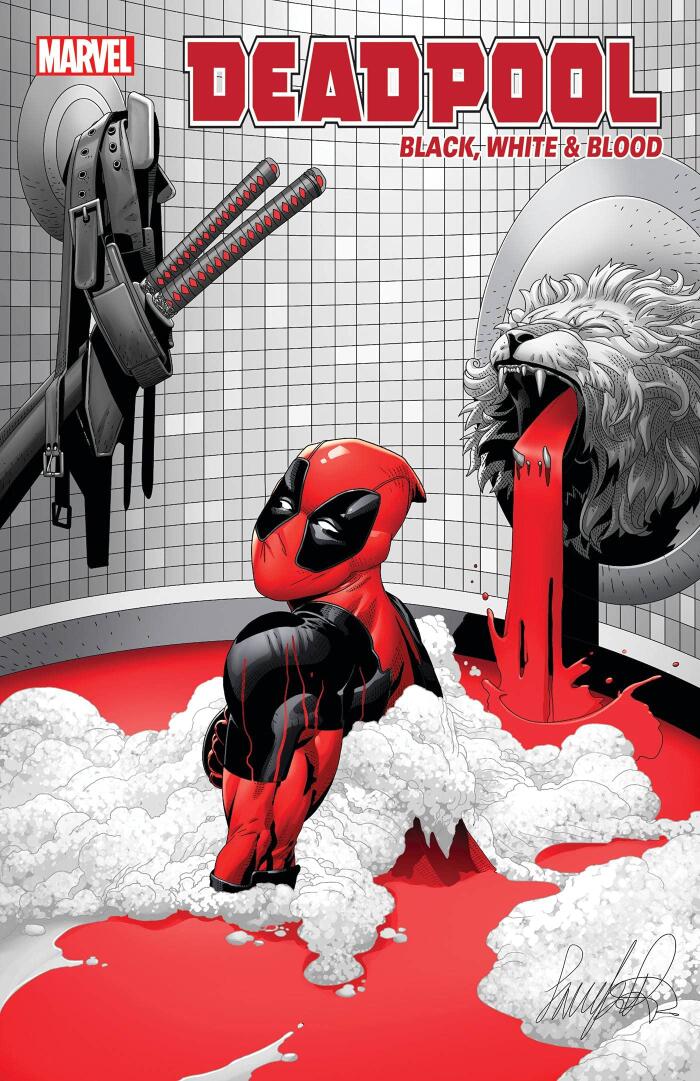 Deadpool Black White & Blood #3 (Of 4) Larroca Variant W/ Rated Comics Backer