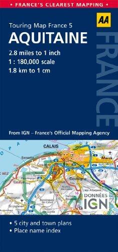 AA Road Map France Aquitine