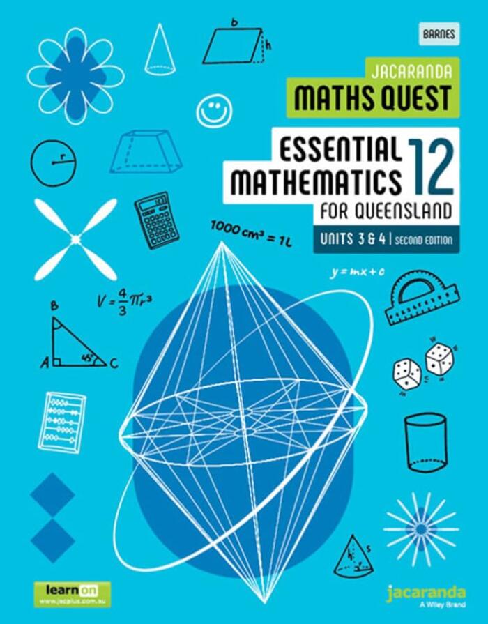 Jacaranda Maths Quest 12 Essential Mathematics Units 3 & 4 for Queensland, 2e learnON and Print