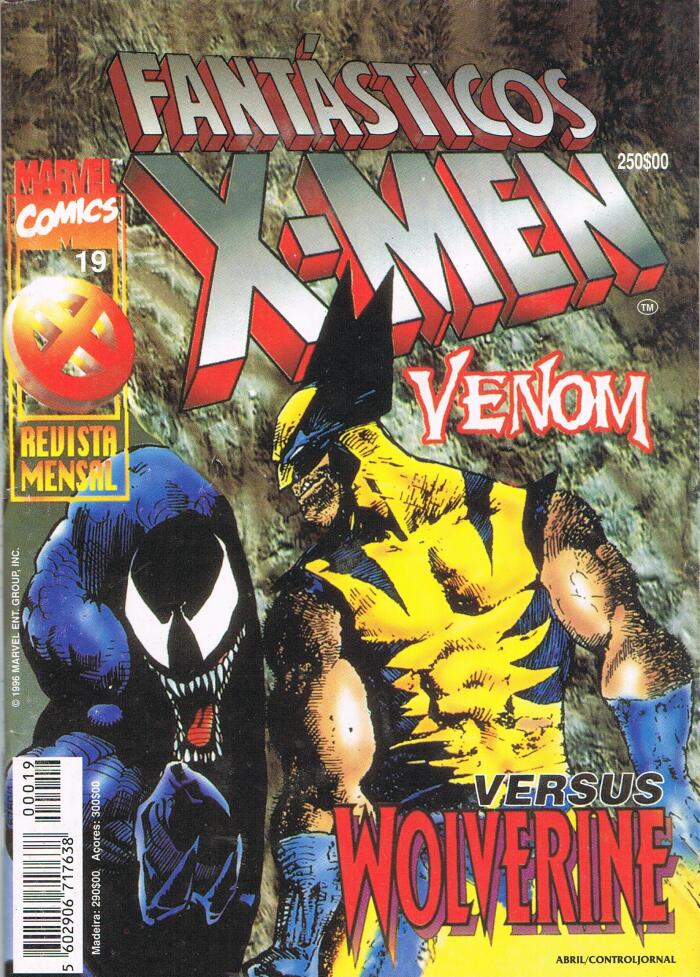 Fantásticos X-Men nº19 - Venom Versus Wolverine
