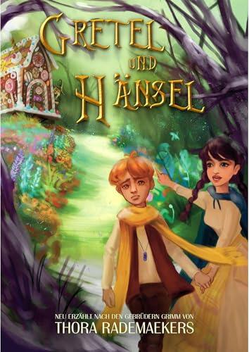 Gretel und Hänsel: Grimms Märchen neu erzählt → mit farbigen Illustrationen und deren Skizzen zum Aus- und Übermalen (Märchenkette 4)
