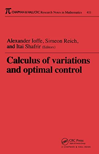 Calculus of Variations and Optimal Control: Technion (1998)