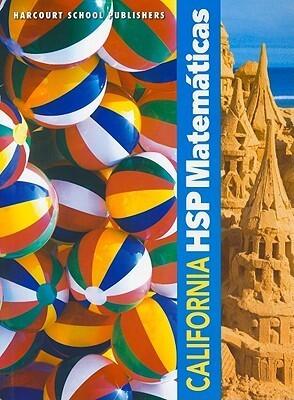 Harcourt School Publishers Spanish Math California: Student Edition Grade K 2009