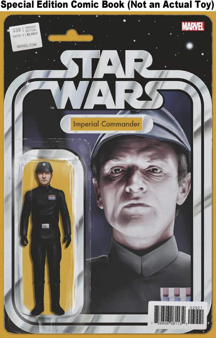 Star Wars #39 Comic Book Variant with Imperial Commander Action Figure Art on Cover by John Tyler Christopher