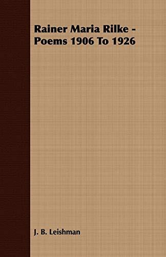 Poems 1906 to 1926