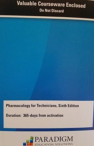 Pharmacology for Technicians