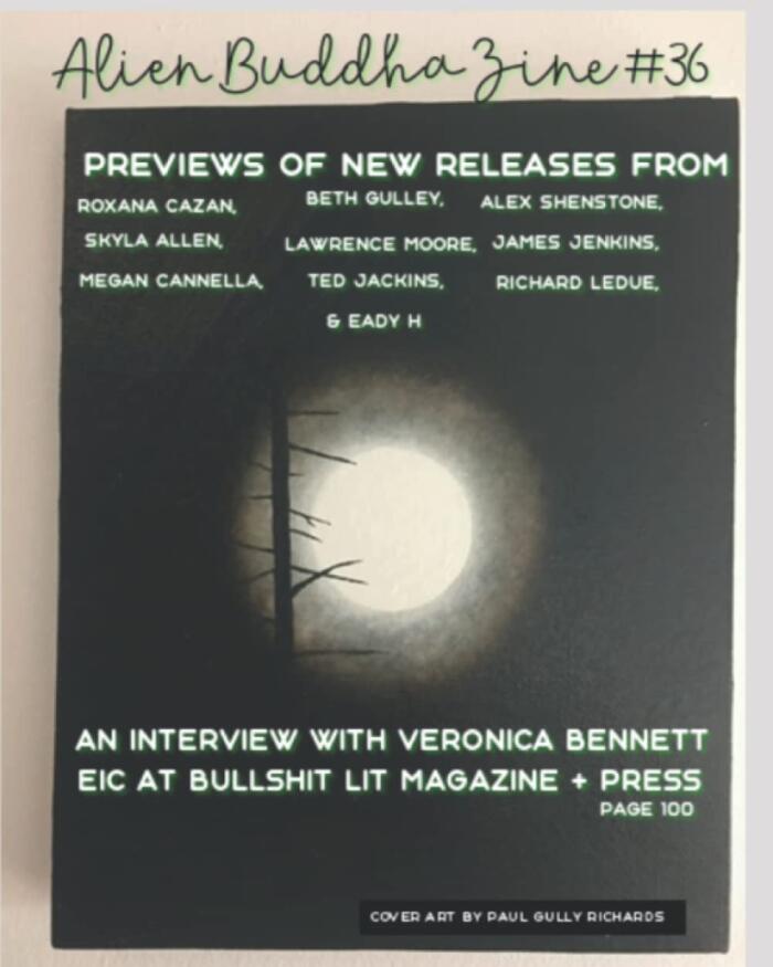 Alien Buddha Zine #36: black and white print