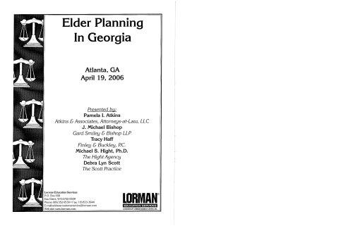 Elder Planning In Georgia