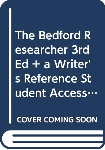 Bedford Researcher 3e & Student Access Cards for CompClass for A Writer's Reference