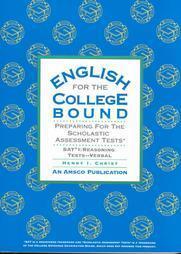 English for the College Bound 1995: Preparing for the Scholastic Assessment Test Sat I : Reasoning Test -- Verbal