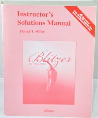 College Algebra--Instructor's Solutions Manual