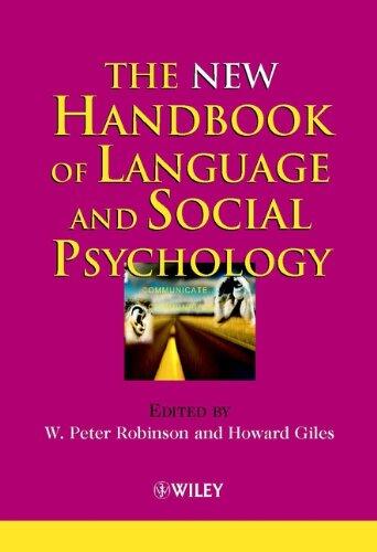 The New Handbook of Language and Social Psychology