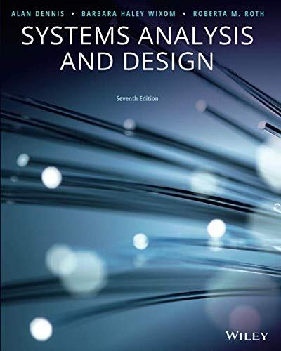 Systems Analysis and Design (7th Edition)
