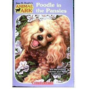 Poodle in the Pansies