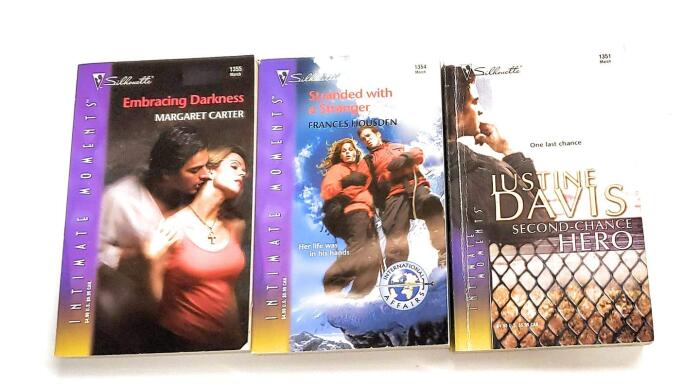 Silhouette Intimate Moments March 2005 Set of 3 Books - Embracing Darkness, Stranded with a Stranger, and Second-Chance Hero