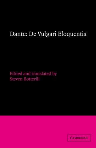 Dante: de Vulgari Eloquentia