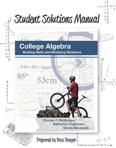 Student Solutions Manual for College Algebra