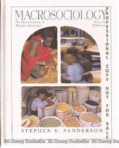 Macrosociology: An Introduction to Human Societies