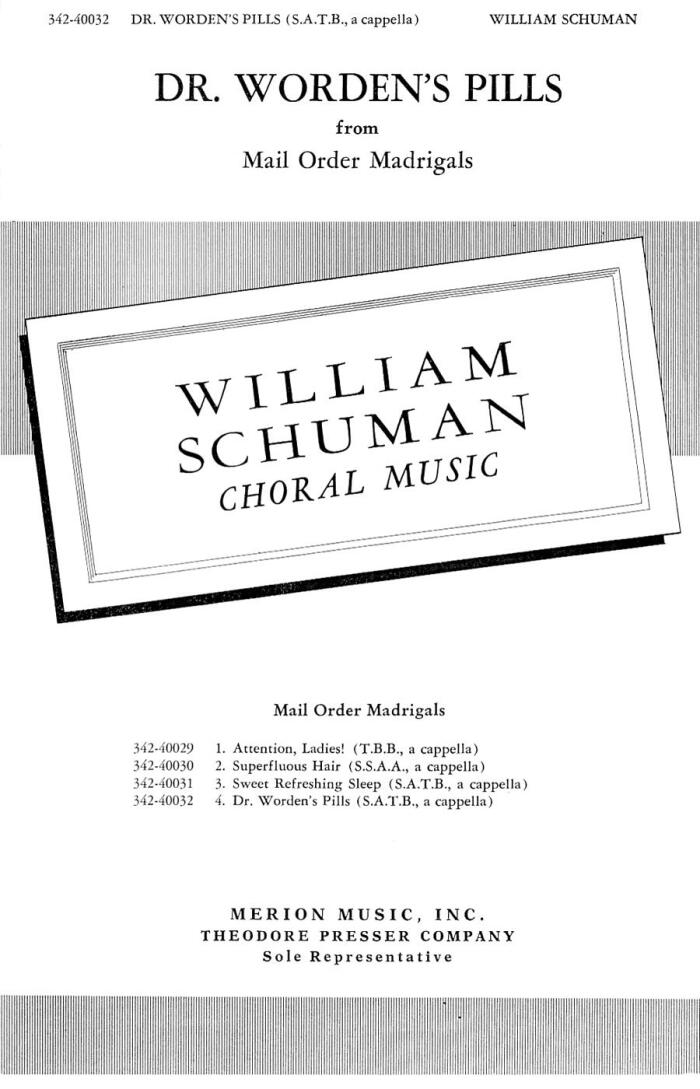 Schuman: Mail Order Madrigals