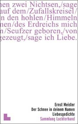Der Schnee in deinem Namen. Liebesgedichte