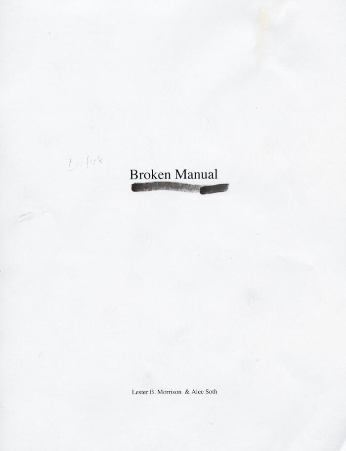 Broken Manual
