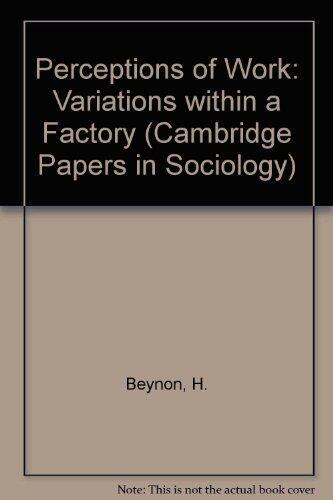 Perceptions of Work: Variations Within a Factory