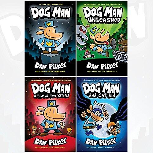 Dog Man Dav Pilkey Collection 4 Books Set