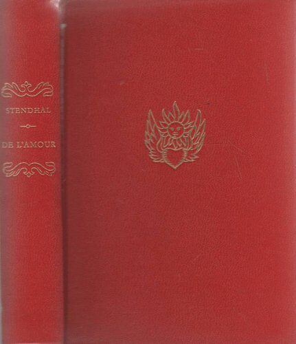 De l'amour. Introduction, établissement du texte et notes de V. Del Litto.