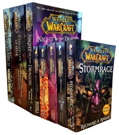 Warcraft: Chronicles of War, Night of the Dragon, Dawn of the Aspects, The Shattering, Thrall Twilight of the Aspects, Arthas Rise of the Lich King, Stormrage, Voljin Shadows of the Horde