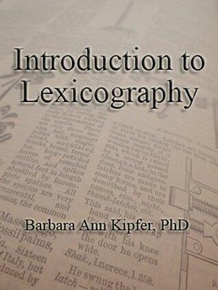 Introduction to Lexicography