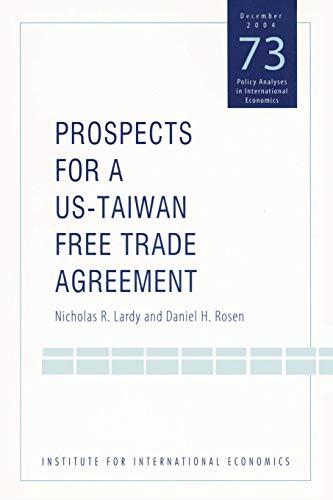Prospects for a US-Taiwan Free Trade Agreement