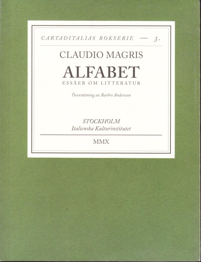 Alfabet - essäer om litteratur