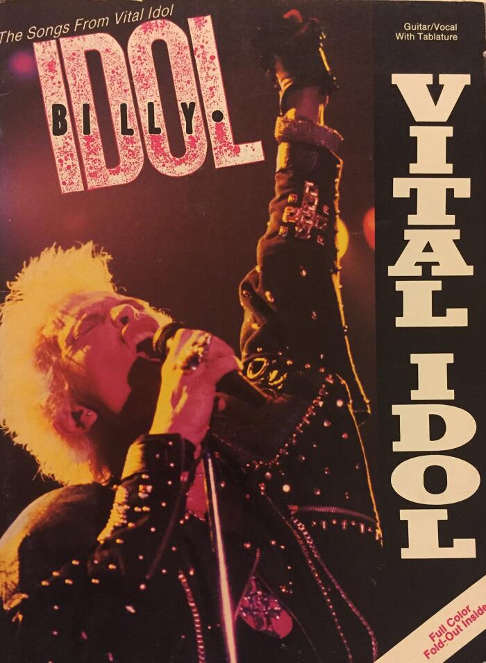 The Songs from Vital Idol, Billy Idol, Guitar/Vocal with Tablature Sheet Music
